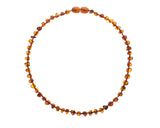Polished Cognac Color Baroque Amber Teething Necklace